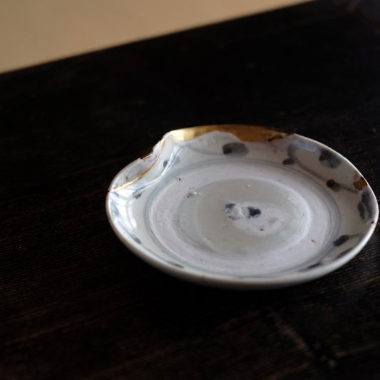 古伊万里 波佐見焼 くらわんか平皿 (江戸中-後期)