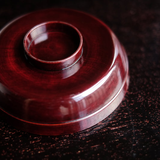 極上溜塗 内黒漆 小皿 (幕末〜明治時代)