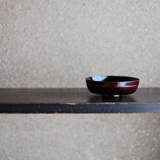 極上溜塗 内黒漆 小皿 (幕末〜明治時代)