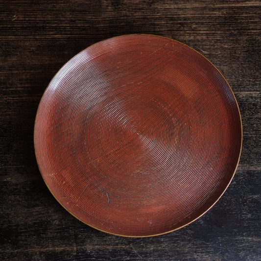 時代 糸目筋 木地盆 千筋 (大正-戦前頃)