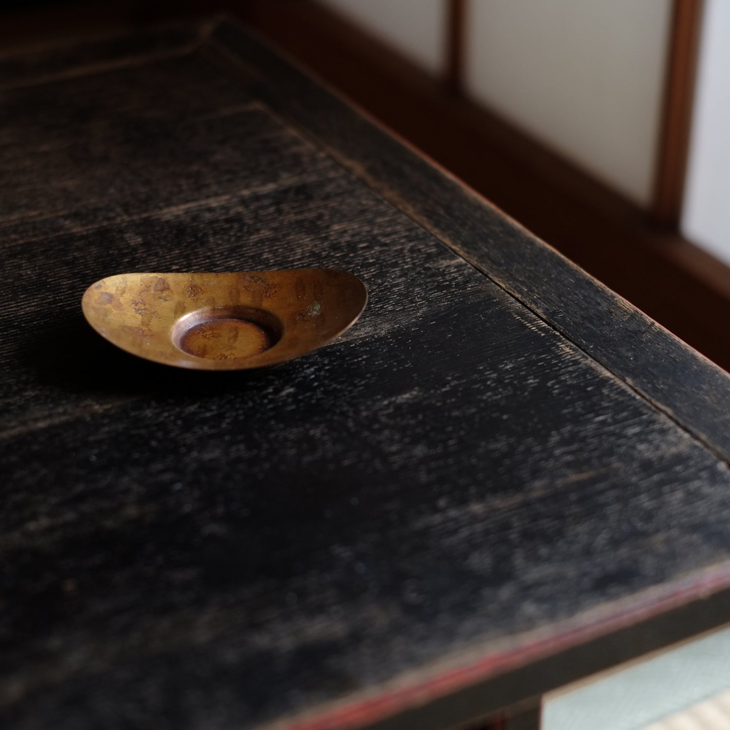 衆院茶托■銅製 小判型 鉋目 5客 煎茶道具 古美術 時代物 骨董品■ その他